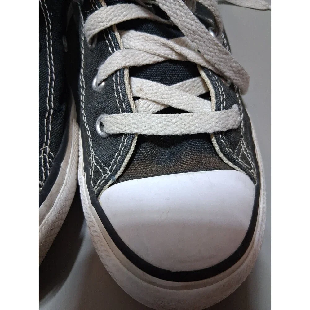 Converse Chuck Taylor All Star‎ High Top Black Canvas Shoes Youth 3 3J231